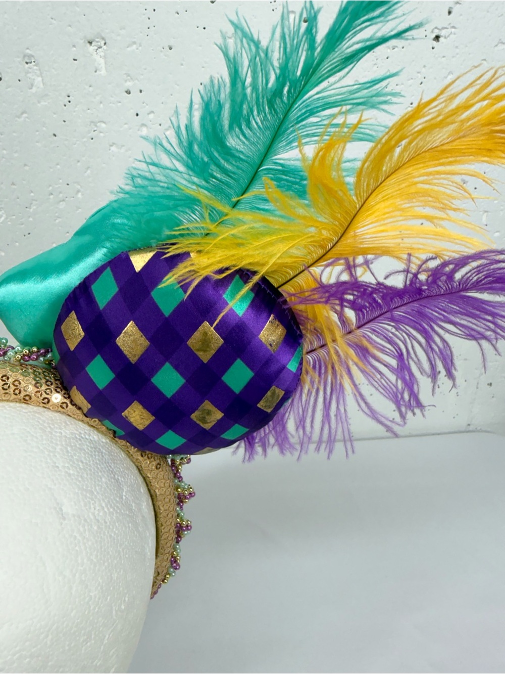 Disney Parks Mardi Gras Minnie Mouse Ears - Picture 8 of 14
